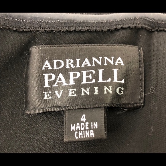 Adrianna Papell formal gown flower dress ruched - Picture 5 of 8